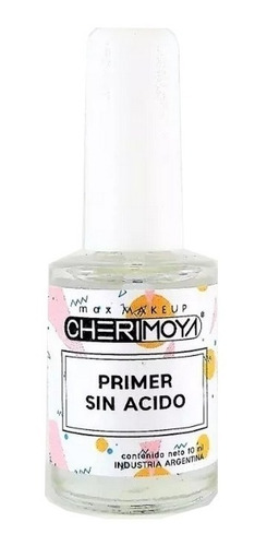 Primer Sin Acido Cherimoya 10ml Uñas Esculpidas Semipermanen