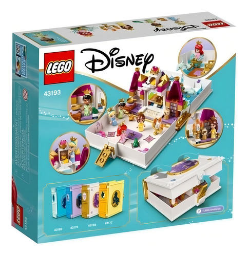 Kit Lego Disney Ariel Bella Cenicienta Y Tiana 43193 +5 Años