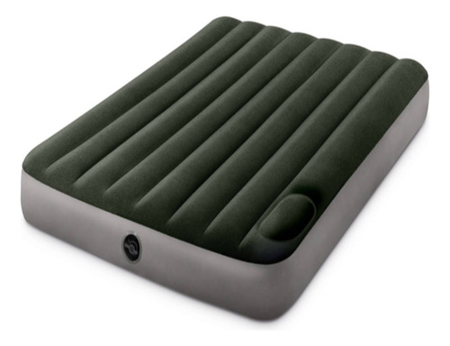 Colchón Inflable Con Inflador De Pie Intex 2 Plazas Downy