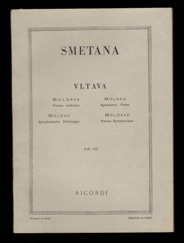 Partitura Bolsillo - Smetana - Moldava (poema Sinfónico)