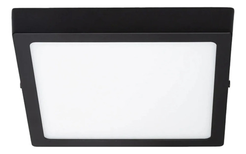 Panel Led Sobrepuesto Negro Pro 6w