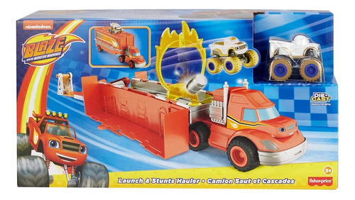Blaze And The Monster Machine Camión Superacrobacias Premium Color Naranja