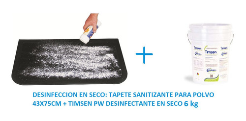 Tapete Sanitizante Para Polvo  Y Desinfectante En Seco 1kg