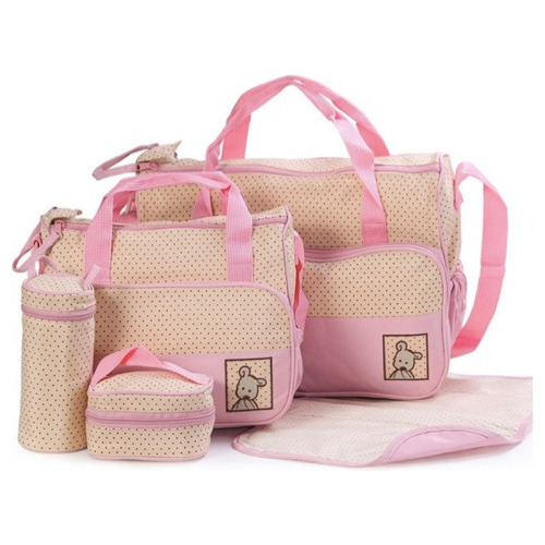 Bolso Mochila Maternal 5 Piezas Con Cambiador