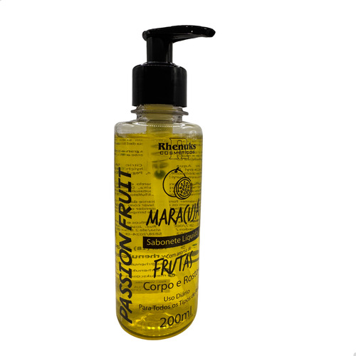 Sabonete Líquido Rhenuks Com Fragrância Suave De Maracujá