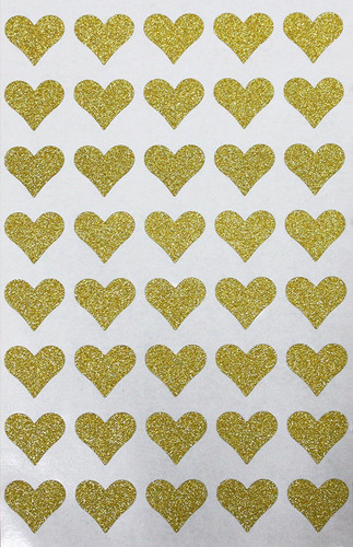 Heart Gold - Etiquetas Decorativas Papelería Y Arte, P...