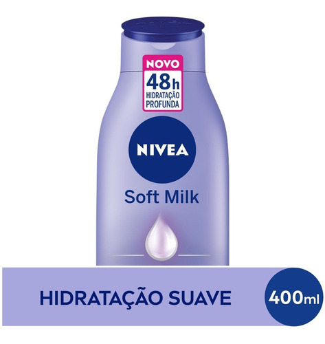  Loção Deo-Hidratante Nivea Soft Milk Frasco 400 ML