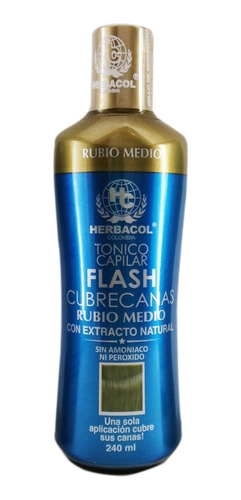 Herbacol Flash Cubrecanas Rubio Medio - mL a $181
