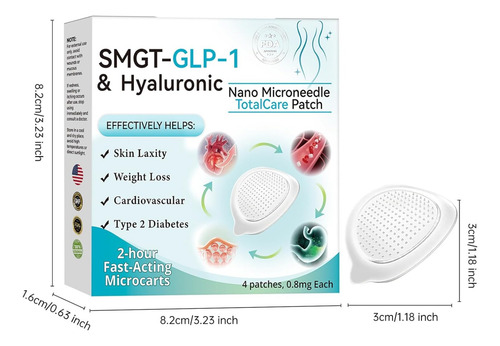 Parches, 4 Hojas De Parche Corporal Con Microagujas,