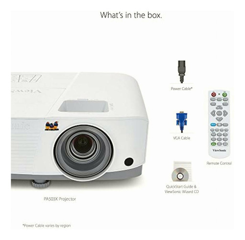 Viewsonic Pa503x 3600 Lumens Projector, Xga Hdmi