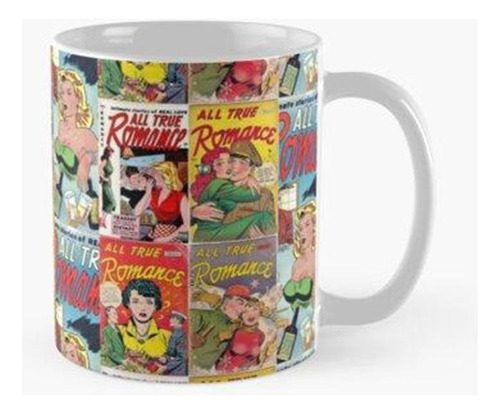 Taza Conjunto De Montaje De Cómics Románticos Antiguos De Ép