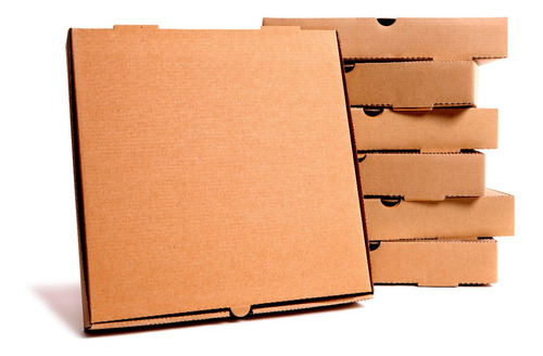 Caja Para Pizza 30x30x4.5 Kraft (100 Piezas)