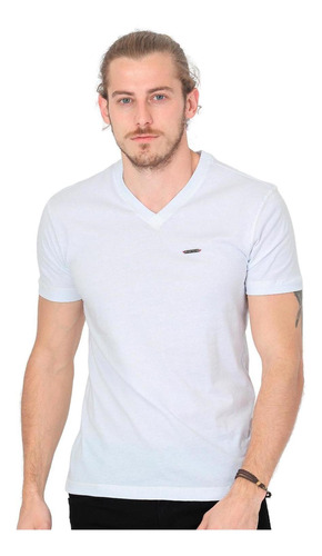 Playera Silver Plate Hombre Blanco Algodón