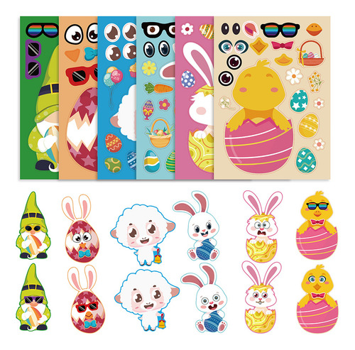Pegatinas De Pascua Diy Para Niños Juegos De Rompecabezas