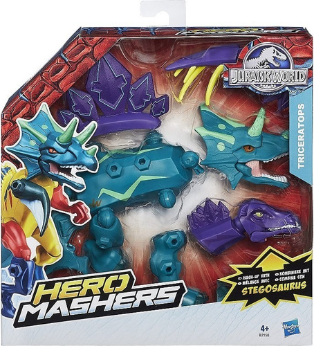 Imagen 5 de 9 de Dinosaurio Jurassic World Hero Mashers Hybrid Para Armar
