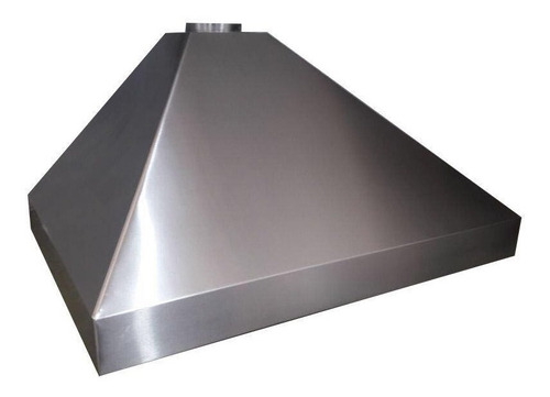 Campana Cocina Acero Inoxidable De 1,50 Mts + Parrillero 10 Color Acero Inoxidable Y Aluminio