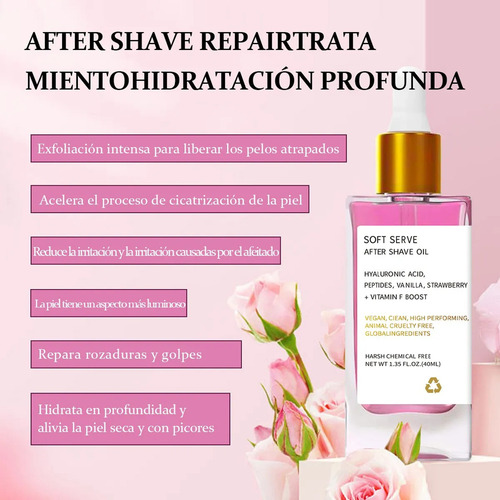 Aceite Para Después Del Afeitado Con Fresa Y Vainilla