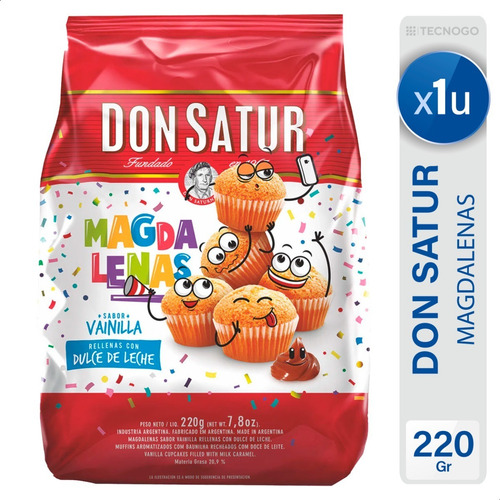 Madalena Don Satur de vainilla con dulce de leche 200 g