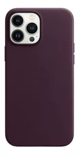 iPhone 13 Pro Max Leather Case With Magsafe - Dark Cherry