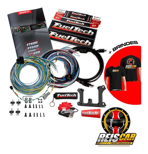 Imagem 3 de 3 de Fueltech Ft550 Com Chicote A/b 3 Metros