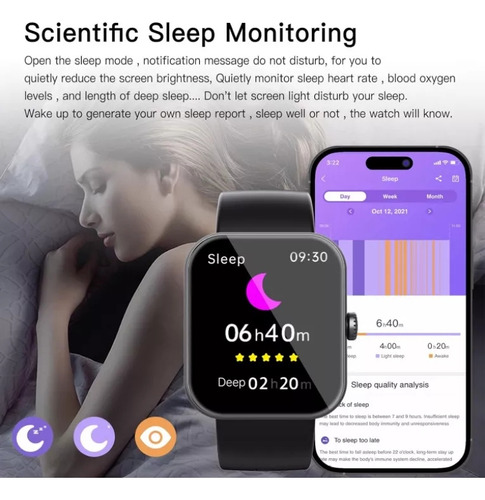 Smartwatch F57l Con Medidor De Glucosa Y Presión Arterial