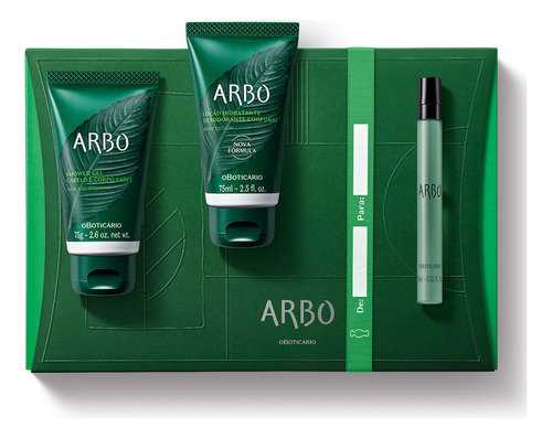 Kit Presente Arbo Masculino Boticário (3 Itens)