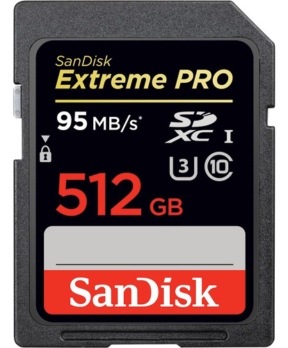 Cartão de memória SanDisk SDSDXP-512G-A46  Extreme Pro 512GB