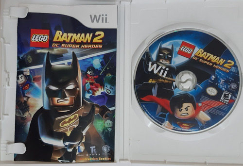Lego Batman 2 Cd Super Heroes Wii Mídia Física Seminovo