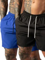 Comprar Dois Short Praia Masculina Elastano Verão Mauricinho Bermuda