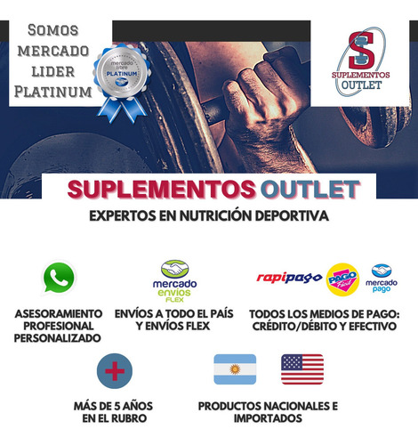 Imagen 2 de 2 de Whey Ripped + L Glutamina. Combo Gold Nutrition. Outlet