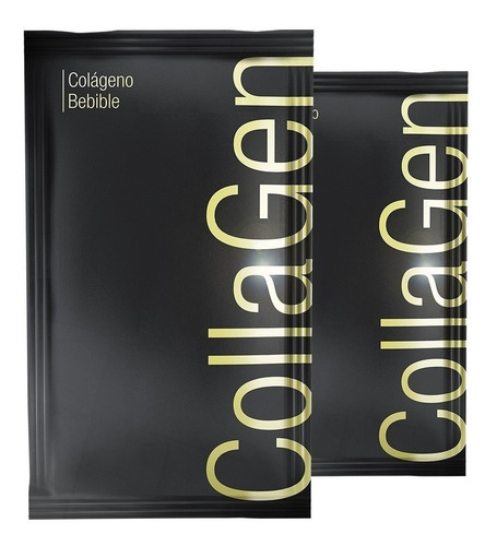 Imagen 2 de 2 de Suplemento en polvo Gentech Beauty Colágeno sabor blueberry en caja de 360g 30 un