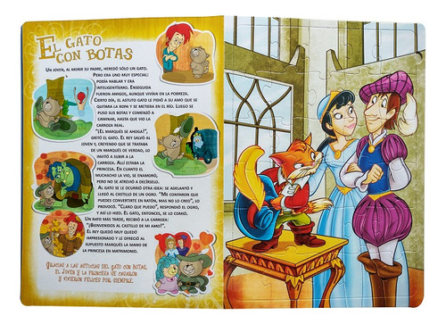 Libro Gigante Cuentos Clásicos Para Niños- Con Rompecabezas