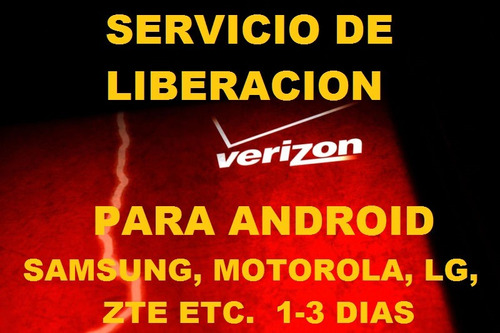 Codigo De Liberacion De Red Motorola, Samsung,LG Verizon Usa