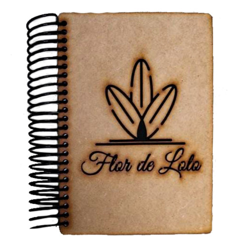 Libreta Portada Personalizable Minimalista Flor De Loto A35