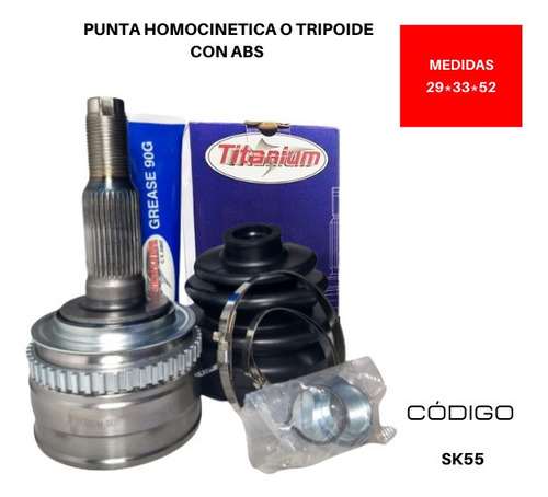 Punta Tripoide Daewoo Rezzo U1 1.6 Dohc 16v 2001 2004