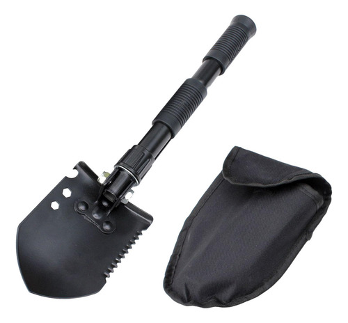 Mini Pala Plegable Para Acampar, Senderismo, Escalada Negro