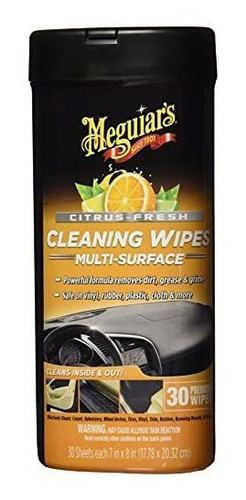 Toallitas Limpiadoras Meguiar's G190600 Citrus-fresh, 30 Uni