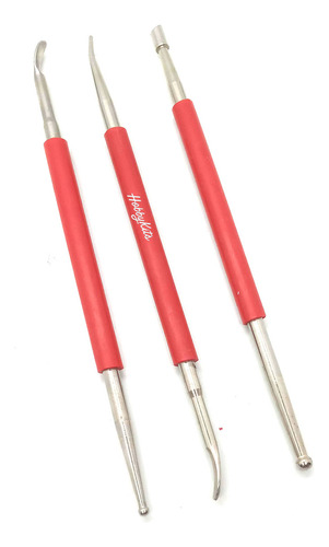 Kit X3 Arcilla Polimérica De Colores Ncv Y Set Repujadores