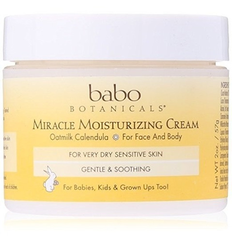 Babo Botanicals Milagro Crema Hidratante Bebé, 2 Onza Líquid