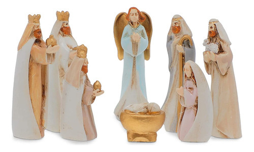 Faithful Finds Mini Figuras De Belen, Decoraciones Religiosa