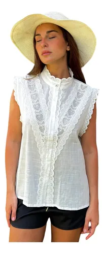 Blusa Con Botones De Madera MercadoLibre