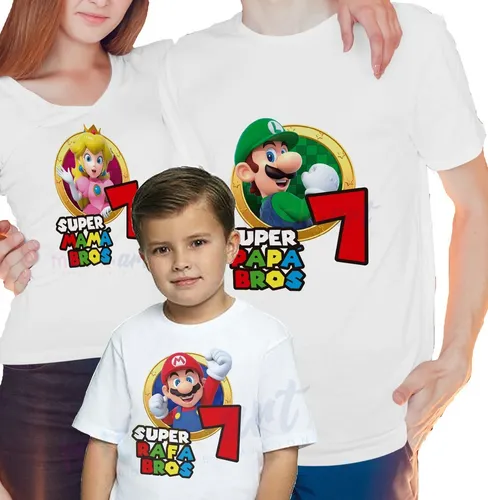 D o Especial Playeras Personalizadas Mario Bros Env o gratis