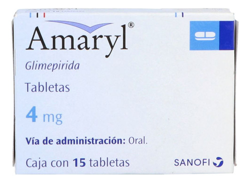 Amaryl 4 Mg 15 Tabletas
