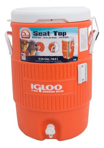 Igloo Hielera De 5 Galones Naranja