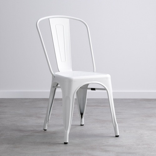 Imagen 2 de 3 de Silla Tolix Blanca Brillante !! - Sheshu