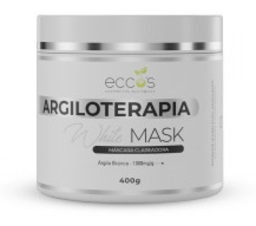 Máscara faciai para pele oleosa Eccos Cosmeticos Máscara White Mask 400g y 400mL