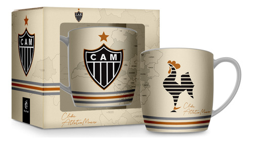 Kit Combo Atletico Mineiro Copo Termico + Caneca Porcelana