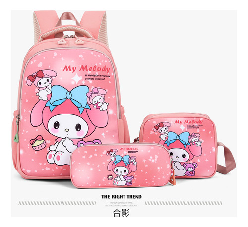Mochila Escolar Primaria, Grado 1-3, Conjunto De Tres Piezas