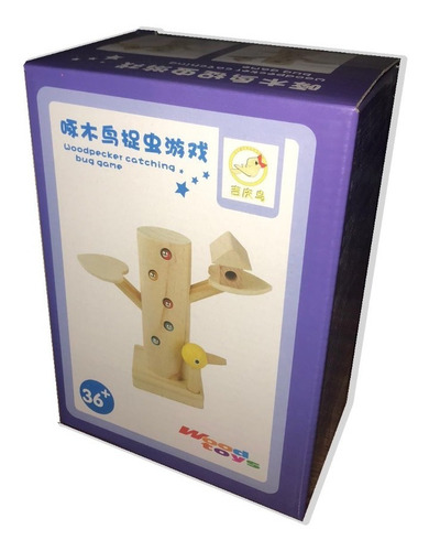 Juego Didáctico De Madera / Pájaro Carpintero