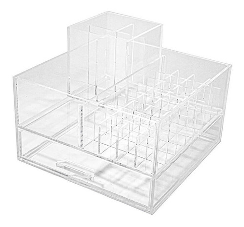 Organizador Acrílico De Maquiagem Com Gaveta Make Trio
